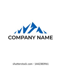 Modern logo design for mountain