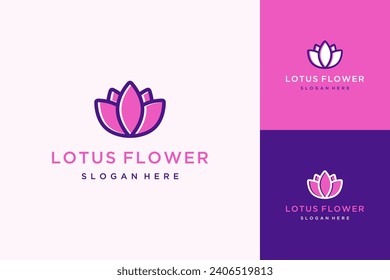 modern logo design of plants or lotus flowers