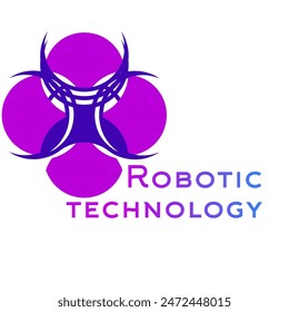 Modern logo design in purple as background. The design is very suitable for business, e-sports, fitness, technology and community needs.