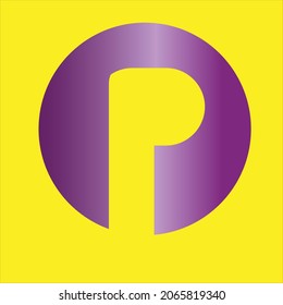 un diseño de logotipo moderno alrededor de la letra p