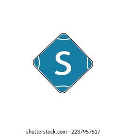 modern logo design of s on white background