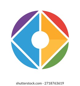 Formas de diseño de logotipo moderno placa de Vector