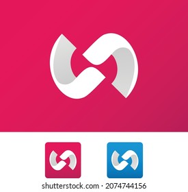 Modern logo Design Template. Abstract infinity symbol logo Vector Template.