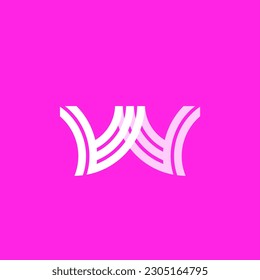Modernes Logo-Design-Template. W Logo modern und elegant. Abstraktes Emblem W Brief Logo Design-Logotyp Element für Ihr Unternehmen.