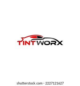 modern logo design for tint window car