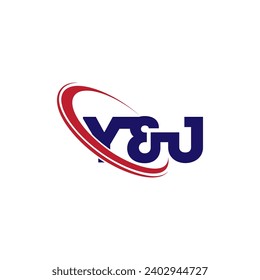 modern logo design with triangular Y J initials