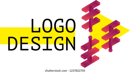 Modern logo design.  Vector Art