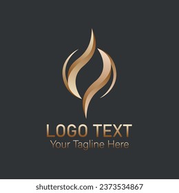 Modern logo design vector format for corporate business