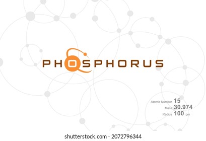 Modern Logo Design Word Phosphorus Which Stock Vector (Royalty Free ...