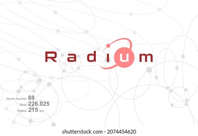 Modern Logo Design For The Word ROTRADIUM Which Belongs To Atoms In The Atomic Periodic System.