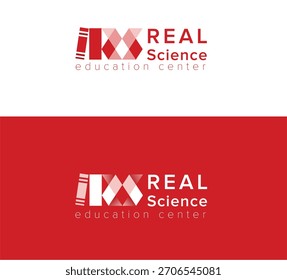 A modern “Real Education” logo designed with clean lines and an academic style, representing learning, knowledge, and professional development. Suitable for schools, online courses, tutoring centers, 