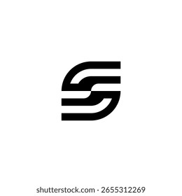Modern logo with elegant combination of letter 'S' and touch of leaf, symbolizing growth and freshness.