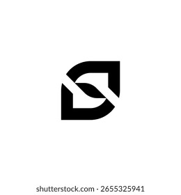Modern logo with elegant combination of letter 'S' and touch of leaf, symbolizing growth and freshness.