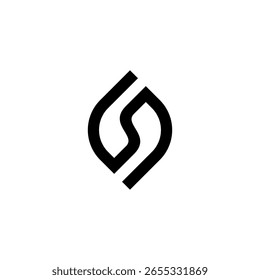 Logotipo moderno com combinação elegante da letra 'S' e toque de folha, simbolizando crescimento e frescura.