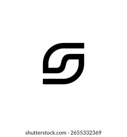 Logotipo moderno com combinação elegante da letra 'S' e toque de folha, simbolizando crescimento e frescura.
