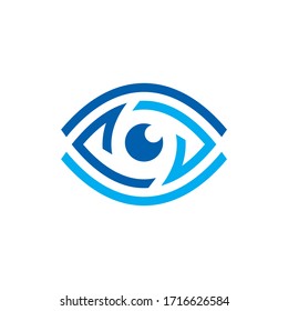 a modern logo for an eye doctor with the initials A.