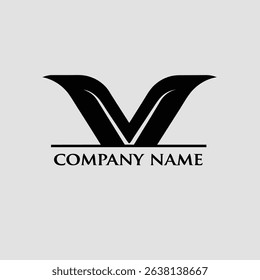 A modern logo featuring a stylized letter V, characterized by sharp angles and a minimalist aesthetic, utilizing a diverse color palette.