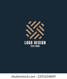 Modern logo flat shapes sketch,vector illustration