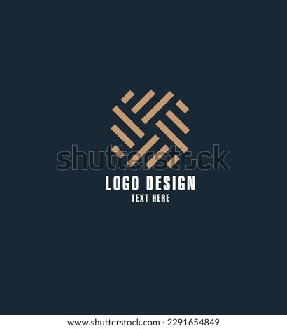 Modern logo flat shapes sketch,vector illustration