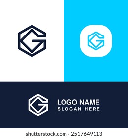 Modern logo with G shape. Logo for business or company symbol.