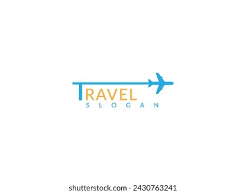 A modern logo with a globe icon and a plane silhouette, representing global travel and exploration.