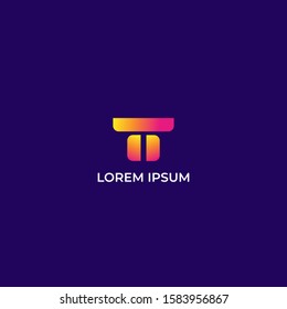 modern logo with gradient. The best choice to start a new business and rebranding. Simple and futuristic style Illustration EPS 10