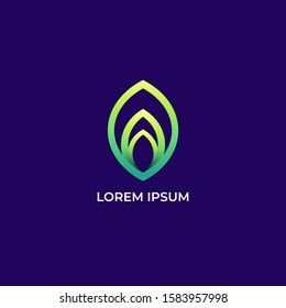 modern logo with gradient. The best choice to start a new business and rebranding. Simple and futuristic style Illustration EPS 10