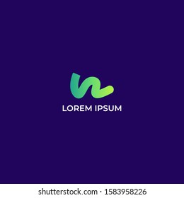 modern logo with gradient. The best choice to start a new business and rebranding. Simple and futuristic style Illustration EPS 10