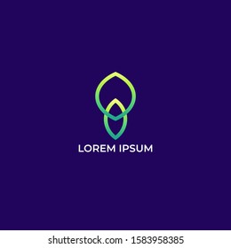 modern logo with gradient. The best choice to start a new business and rebranding. Simple and futuristic style Illustration EPS 10
