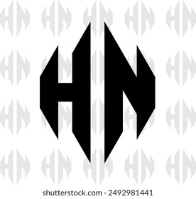 un logotipo moderno de "HN" en Vector para su marca