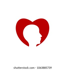 modern logo of human head