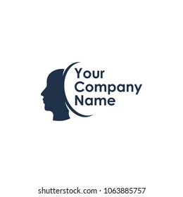modern logo of human head