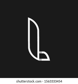 Modern logo initial letter L for business company