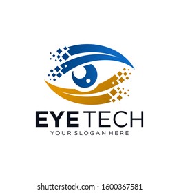 
Modern Logo Innovative Concept Eye Technology Stock Vector illustration