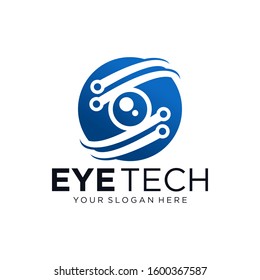 
Modern Logo Innovative Concept Eye Technology Stock Vector illustration