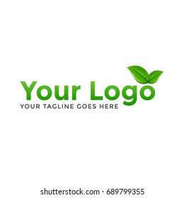 modern logo leaf