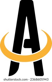 Modern logo with the letter A. Vector logo with the initial letter A.