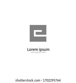 A MODERN LOGO OF LETTER E