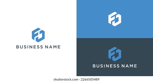 Modern logo letter FD, Creative Luxury Style FD initial logo, minimalist logo