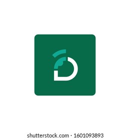 Modern logo letter FD icon. Letter FD or "focus design" word. Creative style FD initial logo, minimalist logo