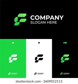 Modern logo letter and geometric logo design for business or company