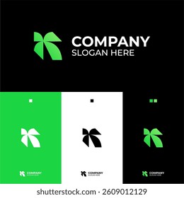 Modern logo letter and geometric logo design for business or company