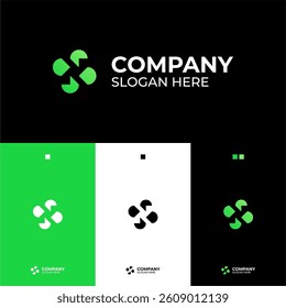 Modern logo letter and geometric logo design for business or company