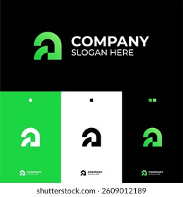 Modern logo letter and geometric logo design for business or company
