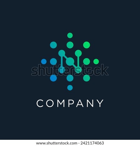 modern logo letter n vector design