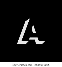 Modern logo letter A in negative space. Suitable for digital and printing purposes.