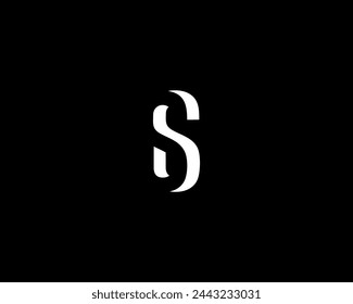 Modern logo letter S and number 6 in negative space. Suitable for technology and sports company logos.