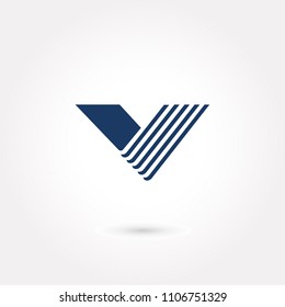 Modern logo letter V