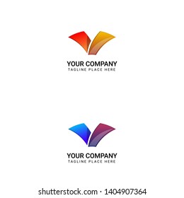 Modern Logo With Letter V