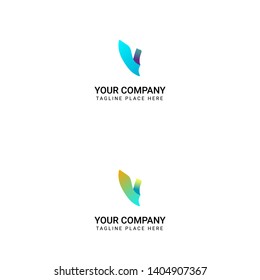 Modern Logo With Letter V